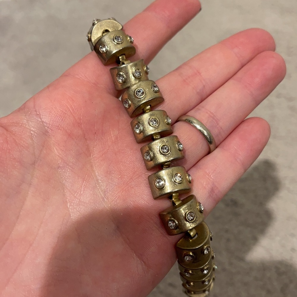 JCrew Bracelet Rhinestone Gold